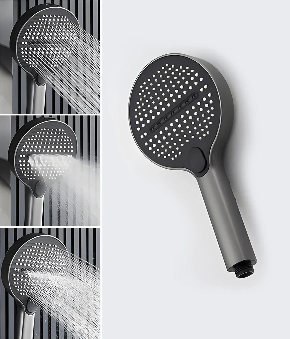Thermostatic Shower System Concealed Rainfall Brass Construction