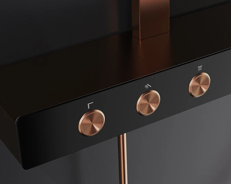 Thermostatic Shower System Concealed Rainfall Brass Construction