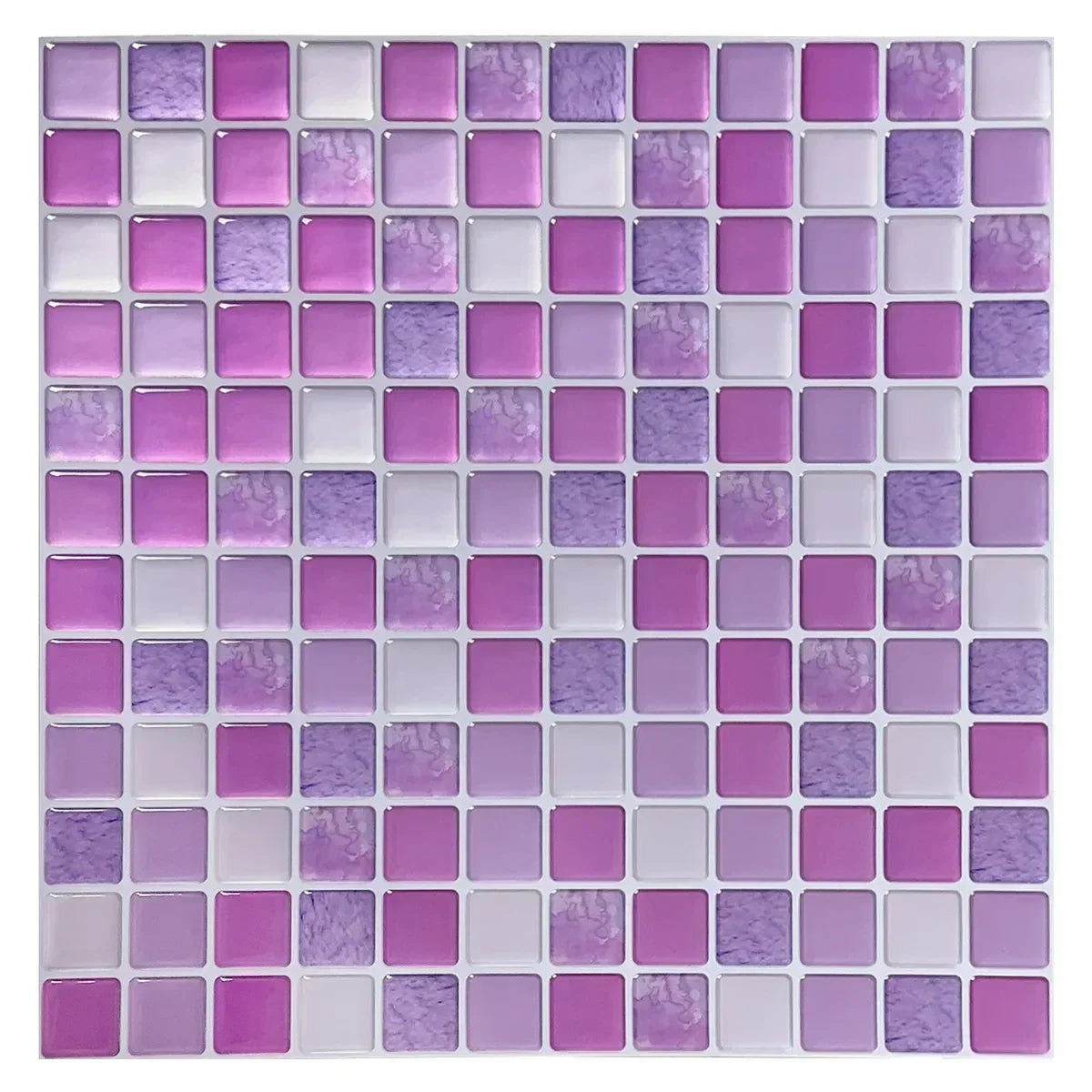 Tile Stickers 3D Glossy Self-Adhesive Waterproof & Heat-Resistant