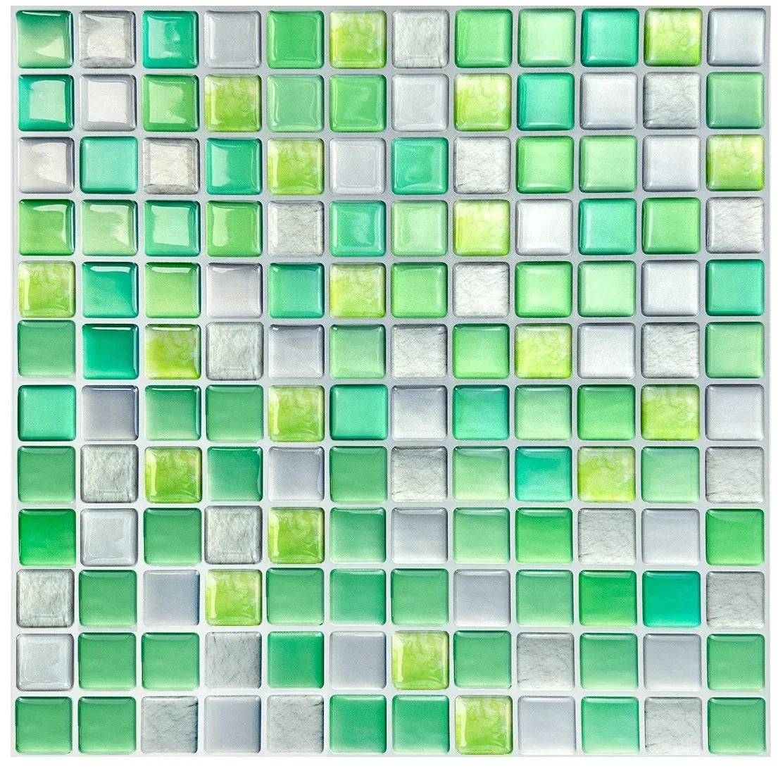 Tile Stickers 3D Glossy Self-Adhesive Waterproof & Heat-Resistant