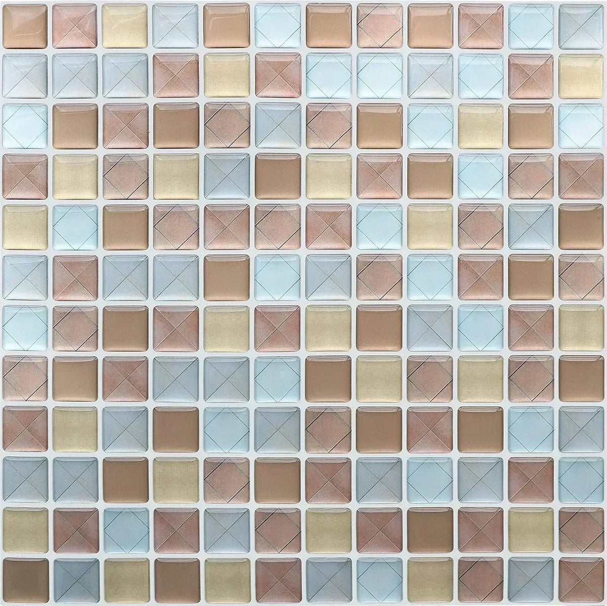 Tile Stickers 3D Glossy Self-Adhesive Waterproof & Heat-Resistant