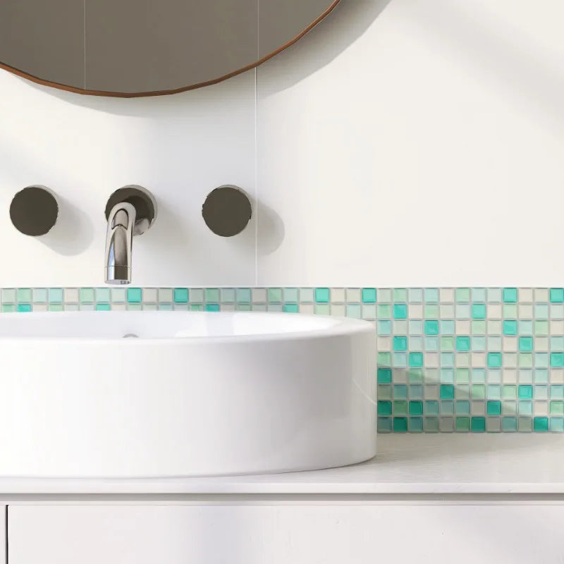 Tile Stickers 3D Glossy Self-Adhesive Waterproof & Heat-Resistant