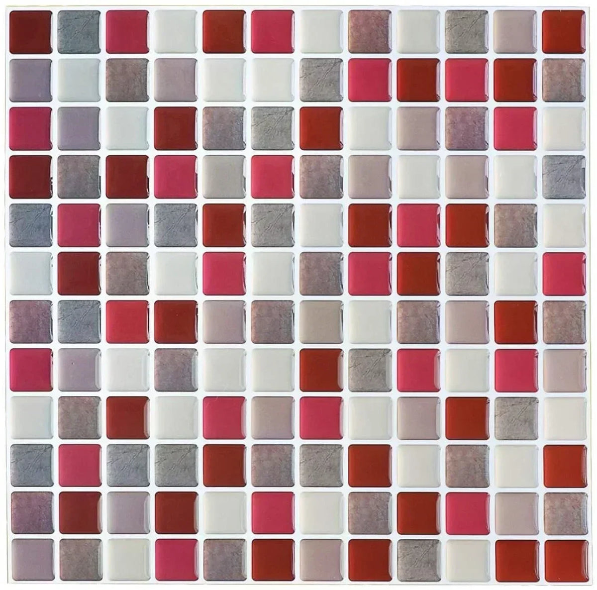 Tile Stickers 3D Glossy Self-Adhesive Waterproof & Heat-Resistant