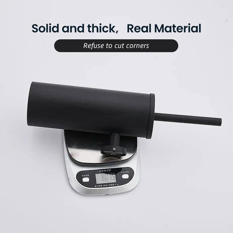 Toilet Brush & Holder Rustproof Stainless Steel