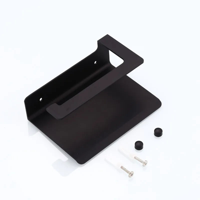 Toilet Paper Holder Rust-Resistant Aluminium Wall-Mount Shelf