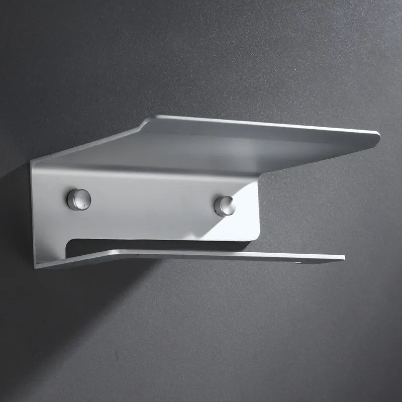 Toilet Paper Holder Rust-Resistant Aluminium Wall-Mount Shelf