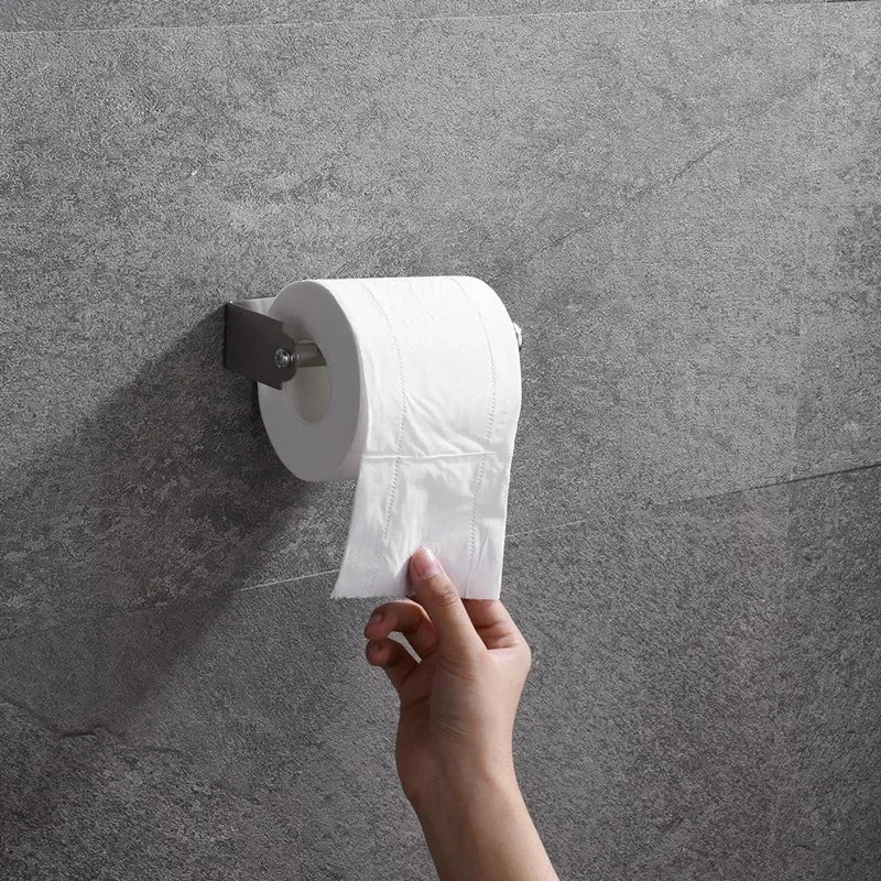 Toilet Paper Holder Self-Adhesive & Drill-Free Stainless Steel
