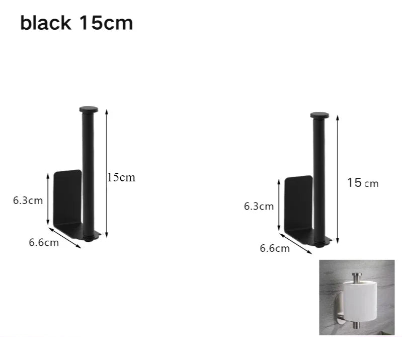 Toilet Paper Holder Self-Adhesive & Drill-Free Stainless Steel