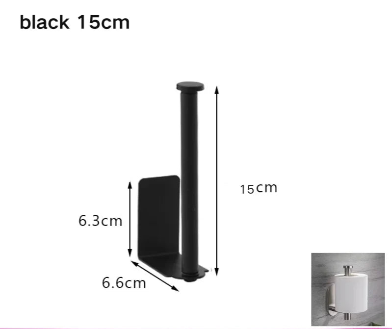 Toilet Paper Holder Self-Adhesive & Drill-Free Stainless Steel