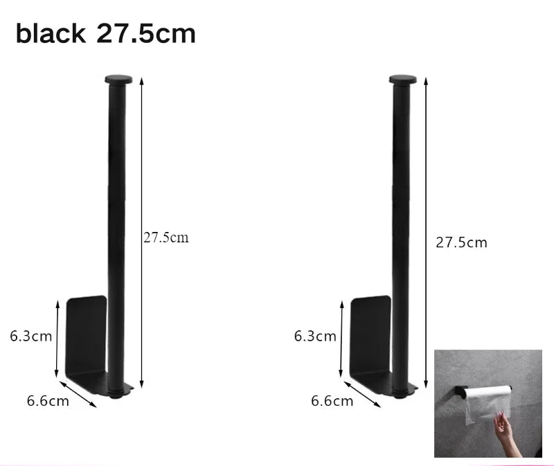 Toilet Paper Holder Self-Adhesive & Drill-Free Stainless Steel