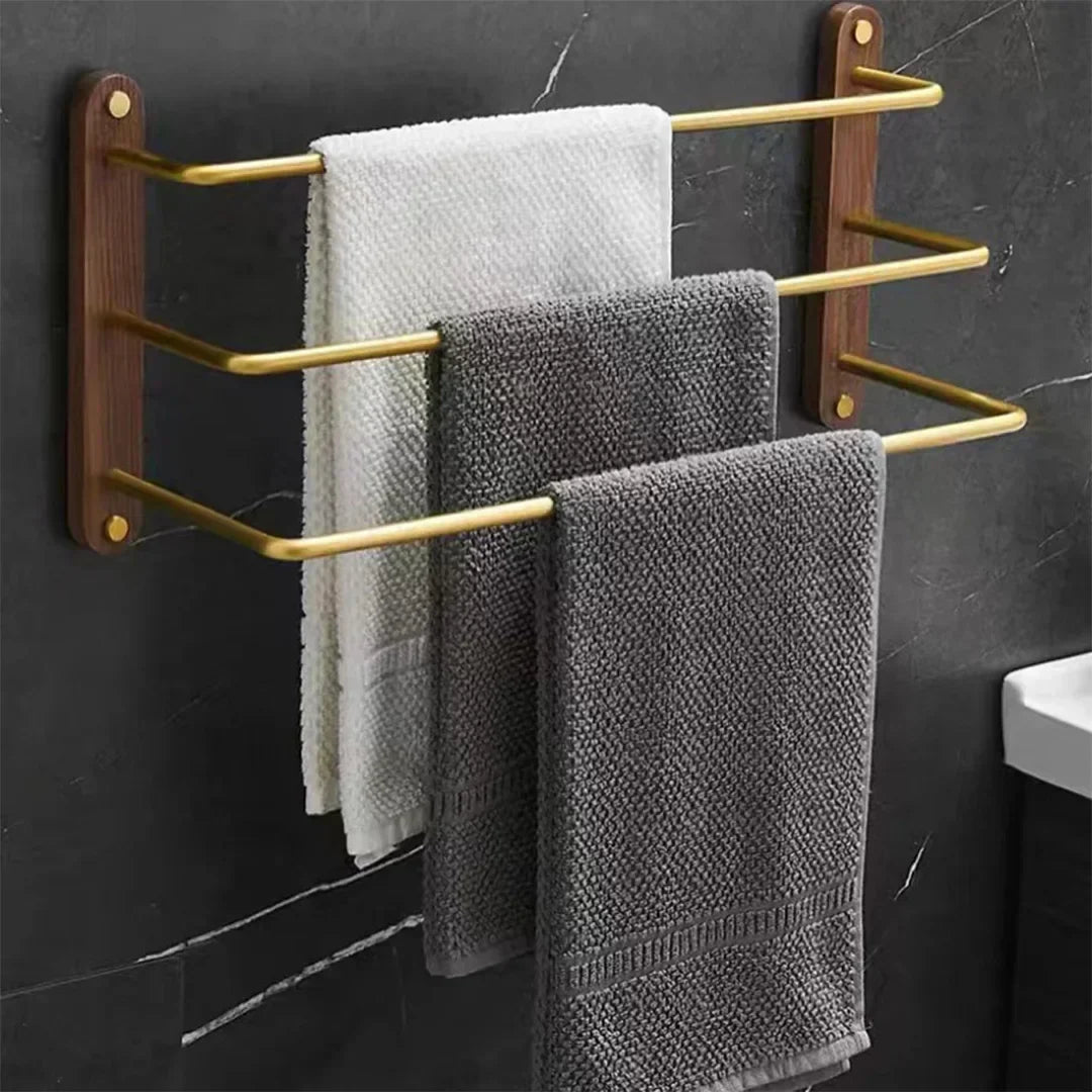 Towel Rack Freestanding Double Bar Rust-Resistant