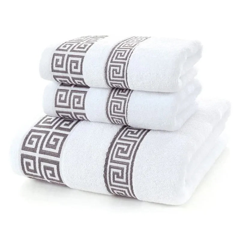 Towel Set 3-Piece 100% Combed Cotton Soft & Absorbent