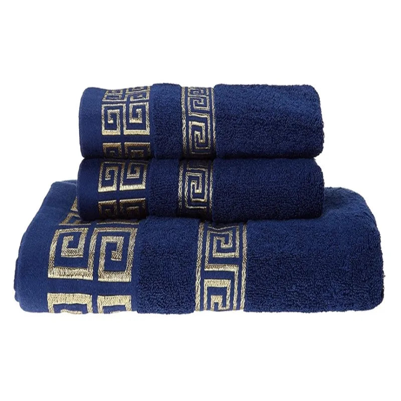 Towel Set 3-Piece 100% Combed Cotton Soft & Absorbent