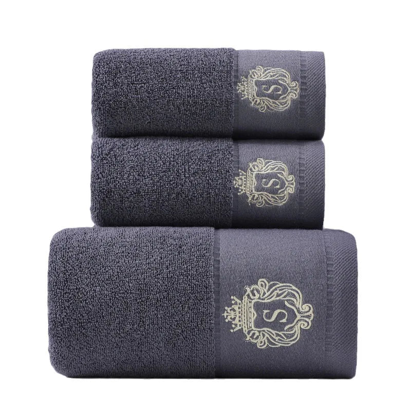 Towel Set 3-Piece 100% Combed Cotton Soft & Absorbent