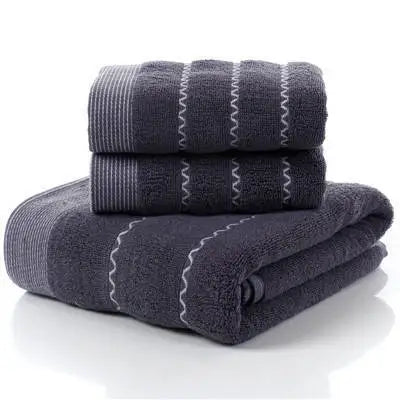 Towel Set 3-Piece 100% Combed Cotton Soft & Absorbent