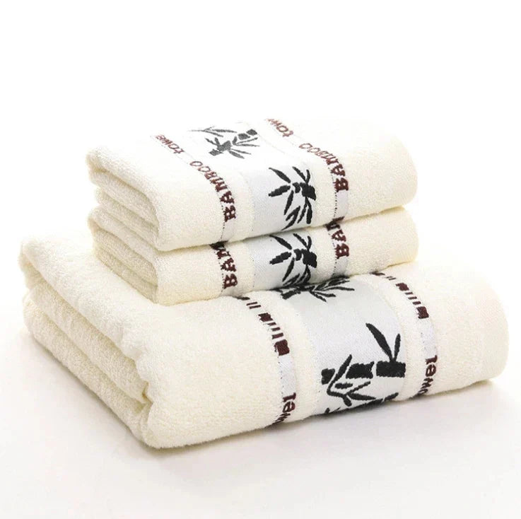 Towel Set 3-Piece 100% Combed Cotton Soft & Absorbent
