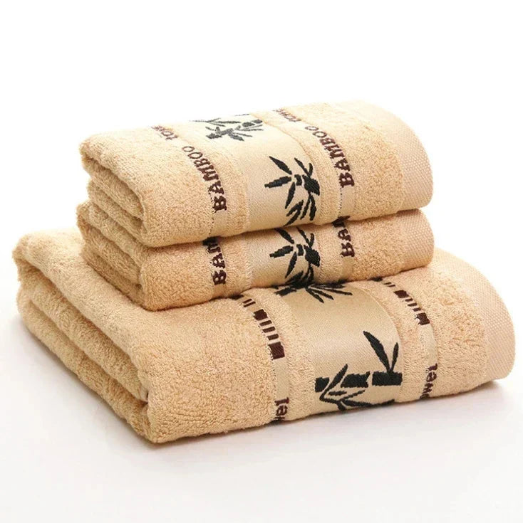 Towel Set 3-Piece 100% Combed Cotton Soft & Absorbent