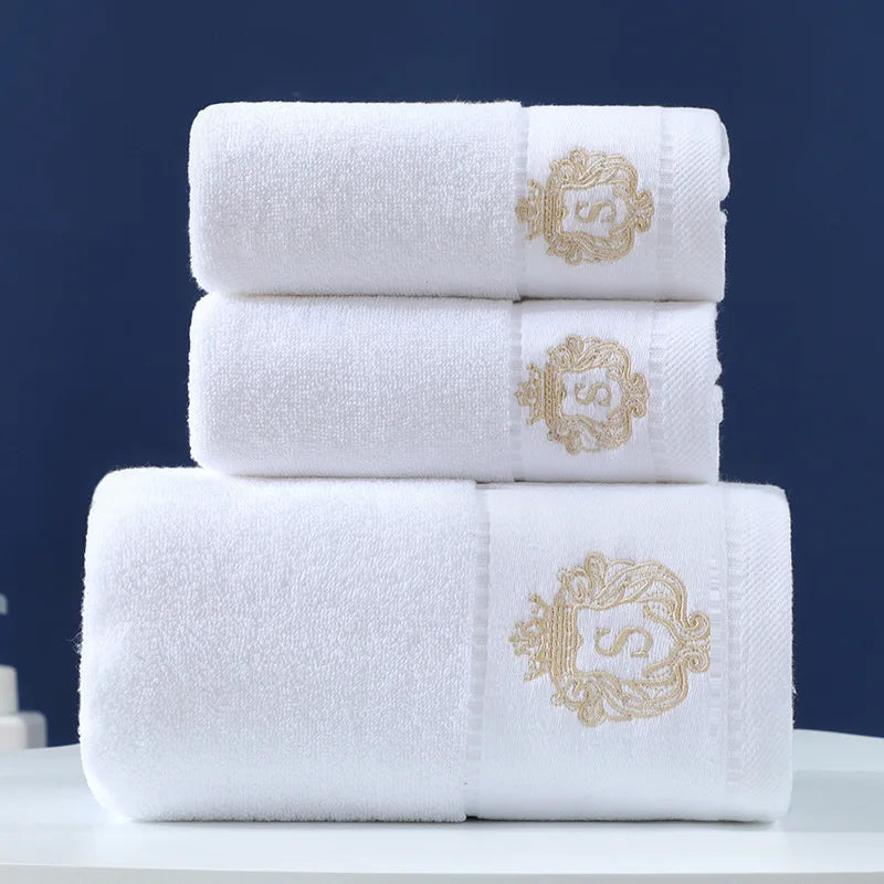Towel Set 3-Piece 100% Combed Cotton Soft & Absorbent