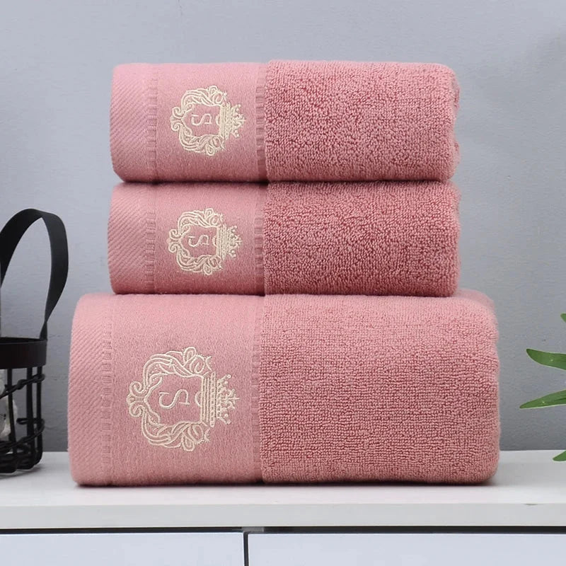 Towel Set 3-Piece 100% Combed Cotton Soft & Absorbent