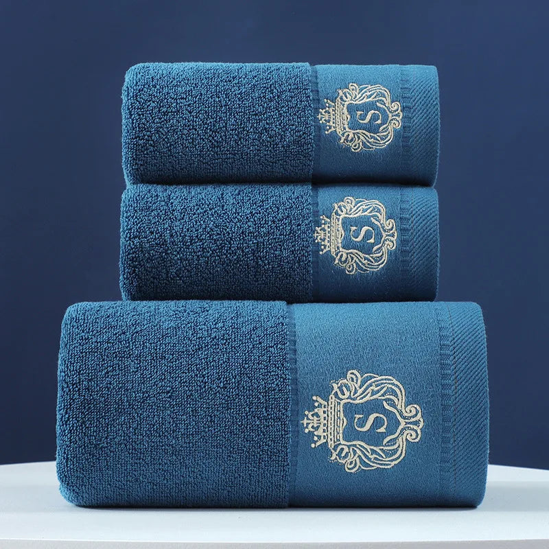 Towel Set 3-Piece 100% Combed Cotton Soft & Absorbent