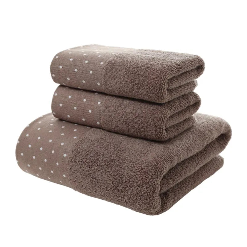 Towel Set 3-Piece 100% Combed Cotton Soft & Absorbent