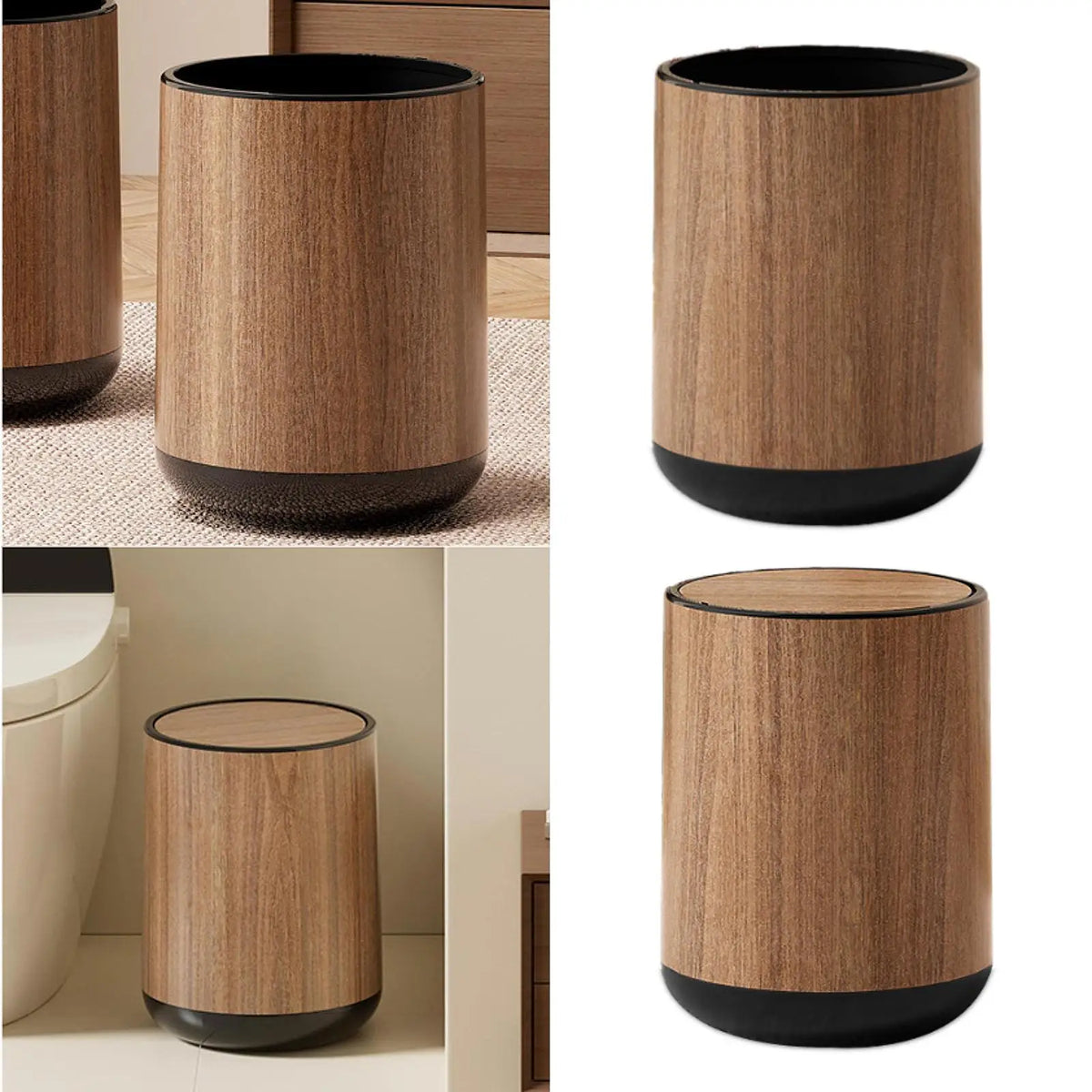 Trash Can Slim Space-Saving 15L Easy To Clean