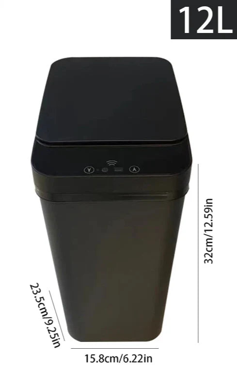 Trash Can Touchless Motion-Sensor Space-Saving 12L