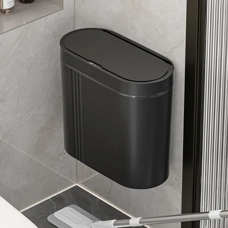 Trash Can Touchless Sensor Wall-Mountable 9L