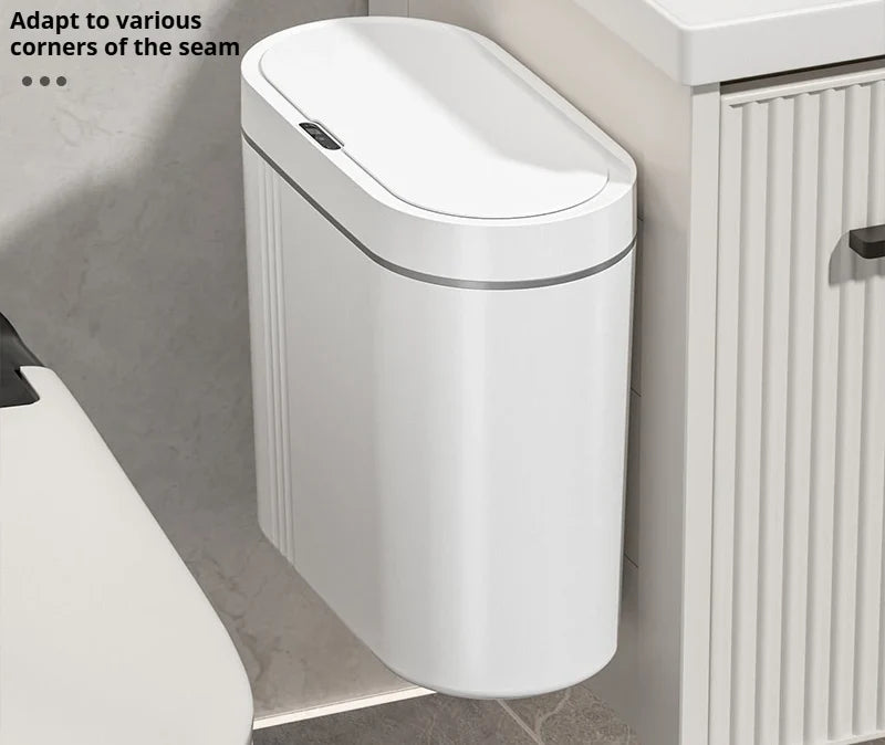 Trash Can Touchless Sensor Wall-Mountable 9L