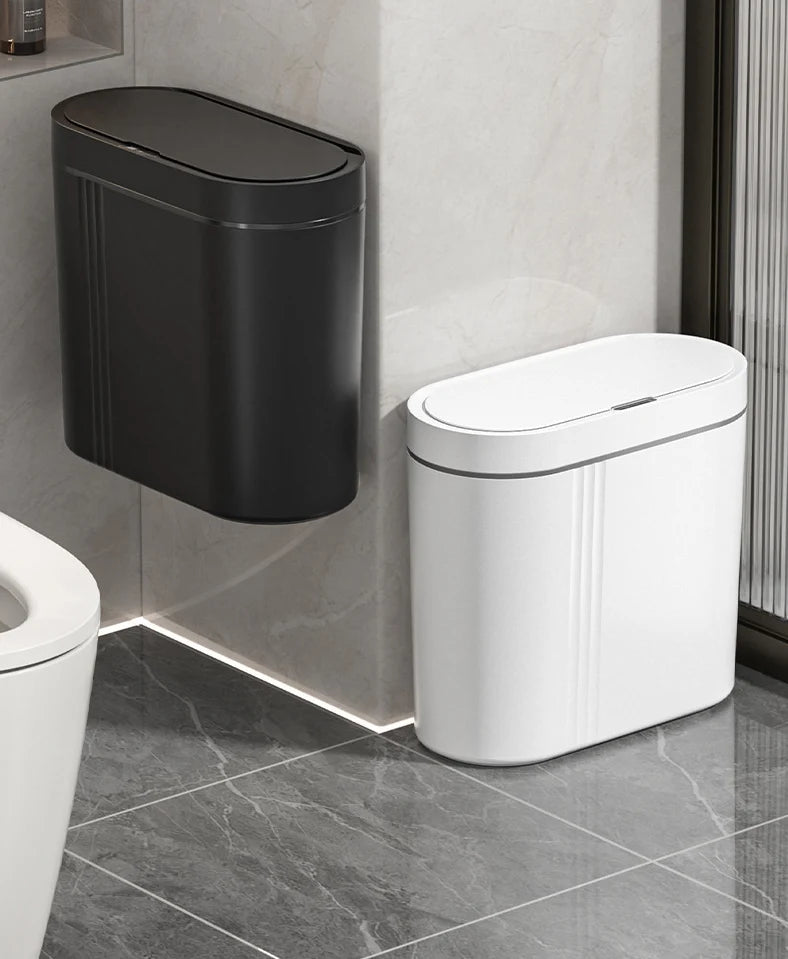Trash Can Touchless Sensor Wall-Mountable 9L