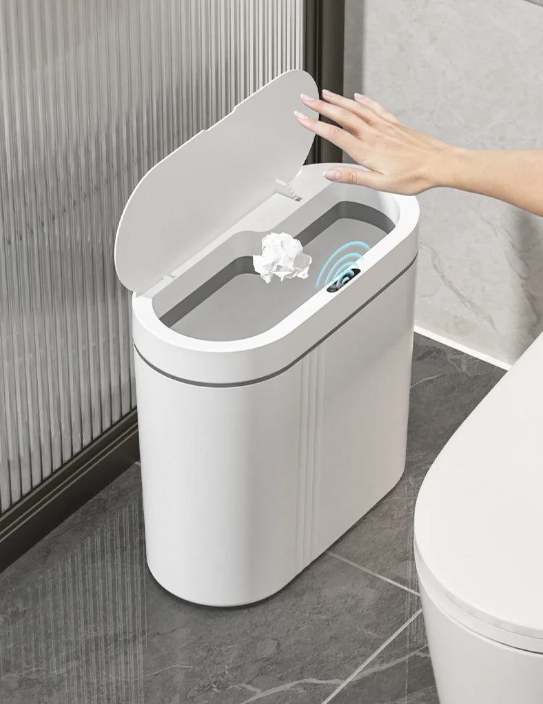 Trash Can Touchless Sensor Wall-Mountable 9L