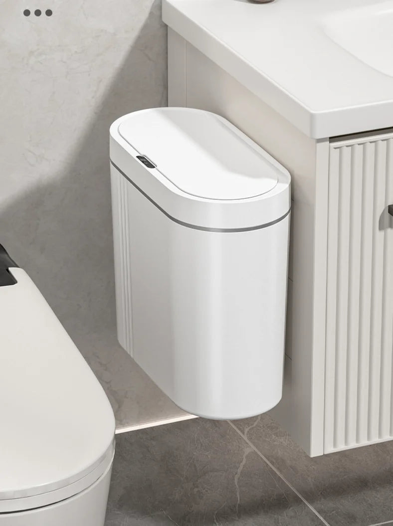 Trash Can Touchless Sensor Wall-Mountable 9L
