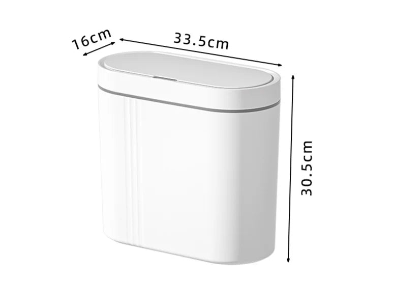 Trash Can Touchless Sensor Wall-Mountable 9L