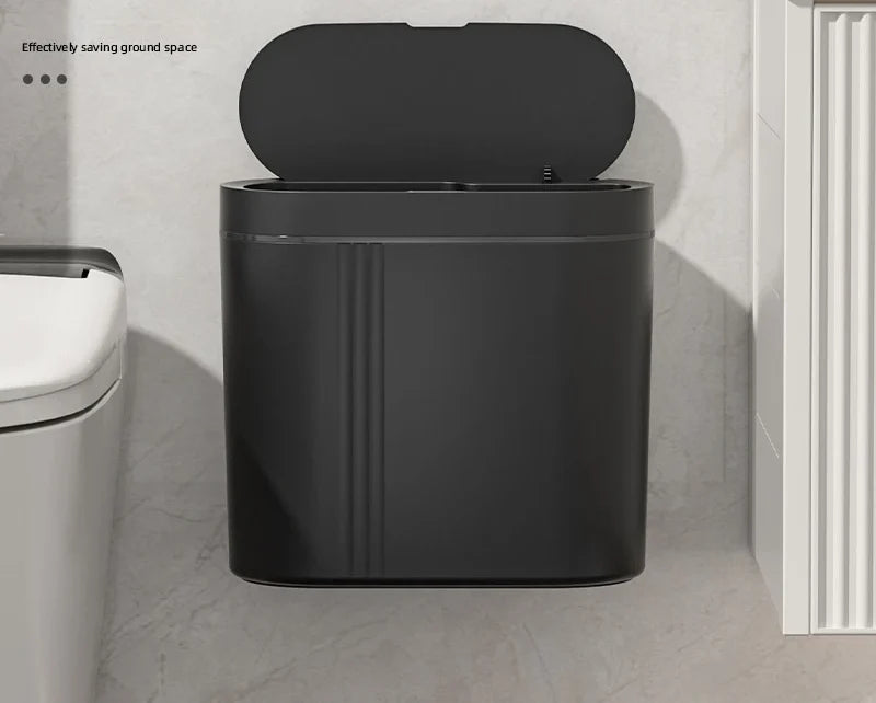 Trash Can Touchless Sensor Wall-Mountable 9L