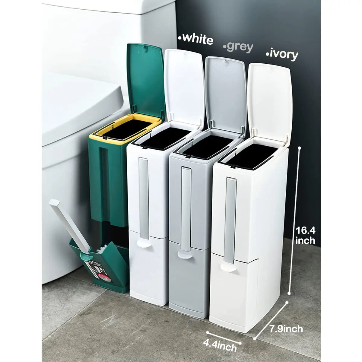 Trash Can Ultra-Slim 4.4-Inch Odor-Control Lid