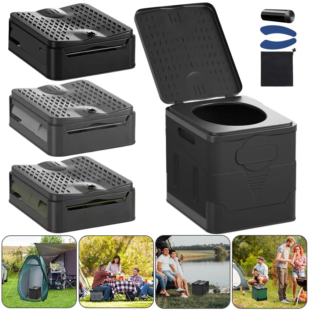 Travel Toilet Foldable Cyclone Flush 4.8L