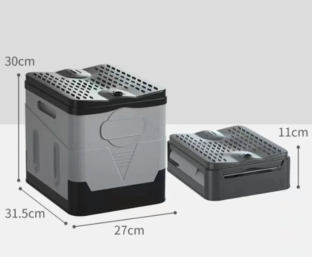 Travel Toilet Foldable Cyclone Flush 4.8L
