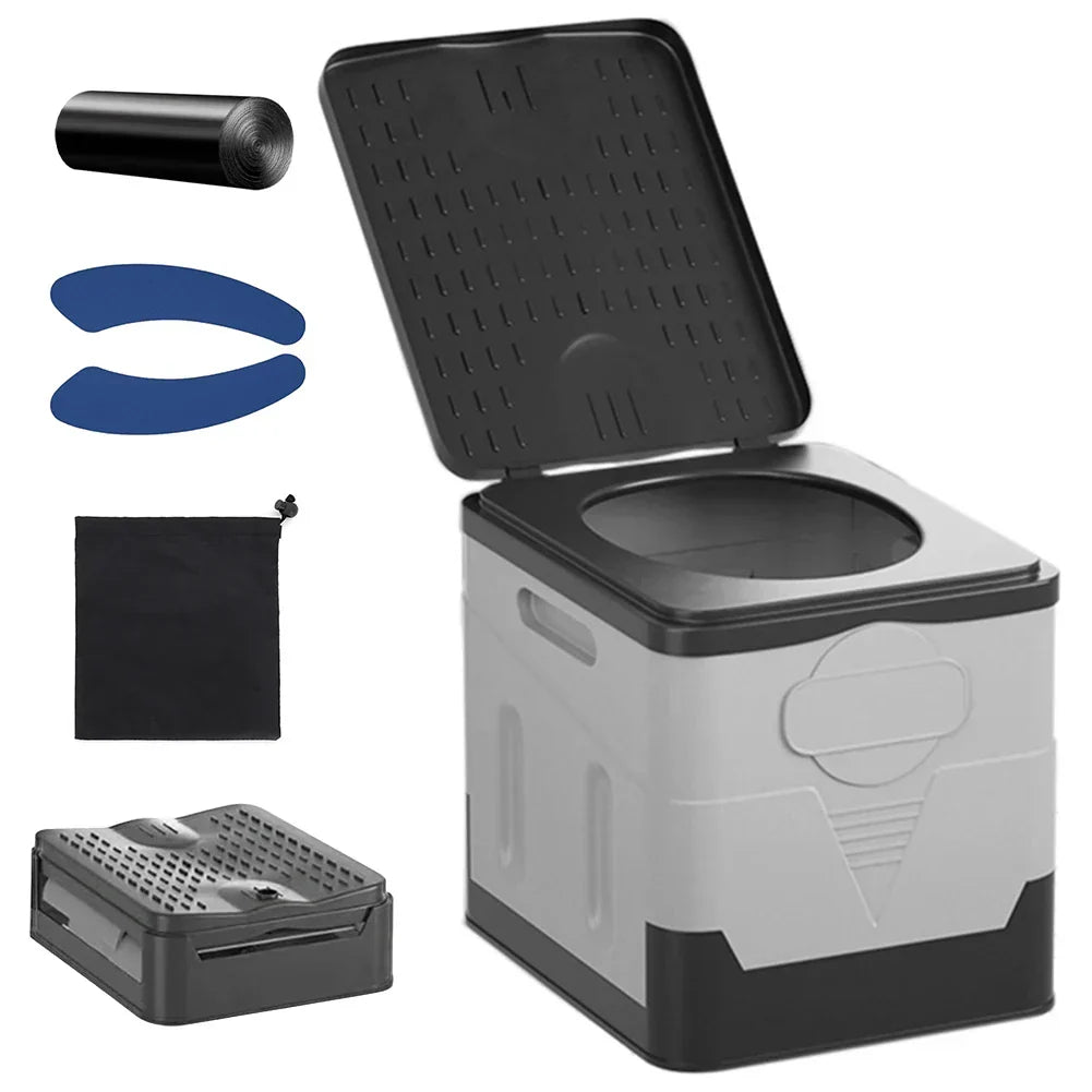 Travel Toilet Foldable Cyclone Flush 4.8L