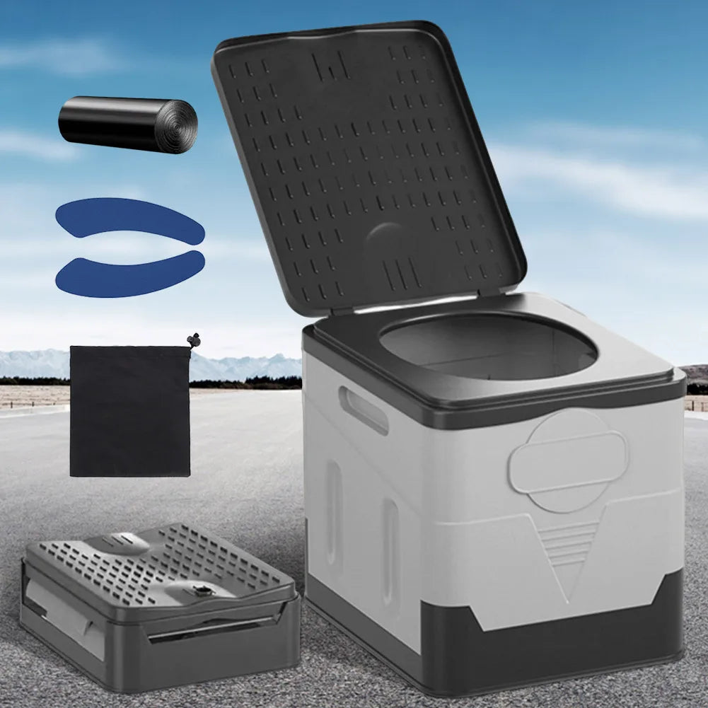Travel Toilet Foldable Cyclone Flush 4.8L