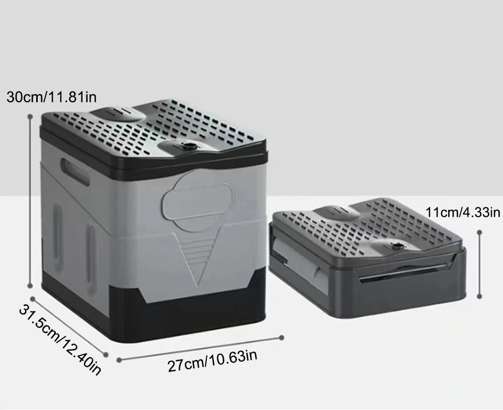 Travel Toilet Foldable Cyclone Flush 4.8L