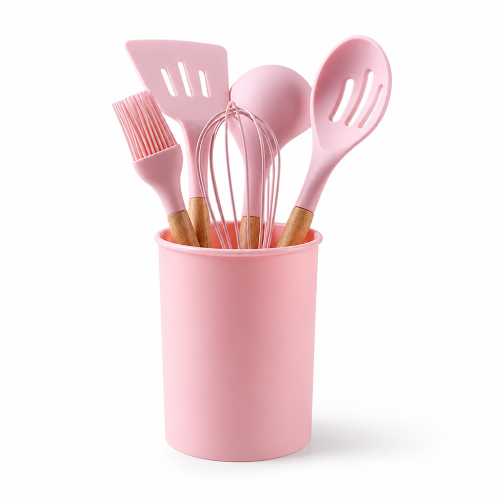 Utensil Set Heat-Resistant Silicone 12-Piece