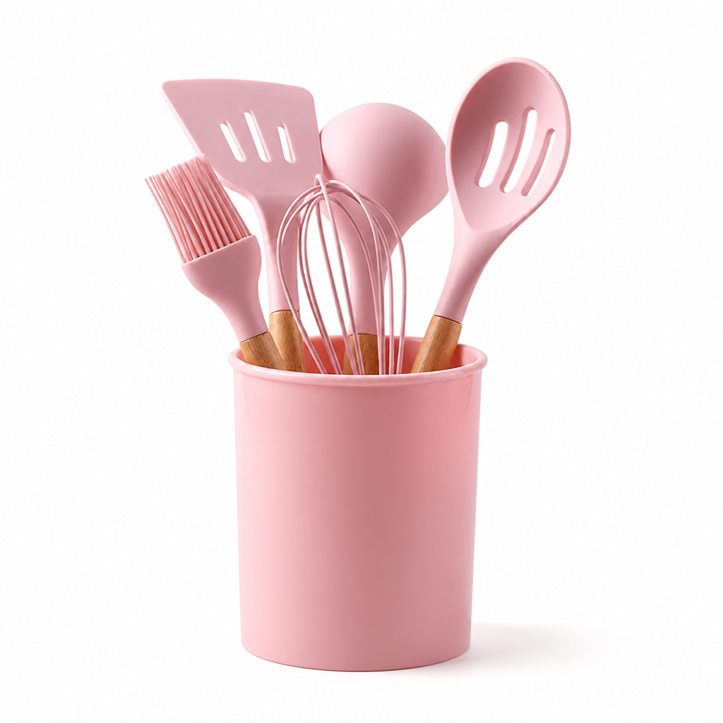 Utensil Set Heat-Resistant Silicone 12-Piece