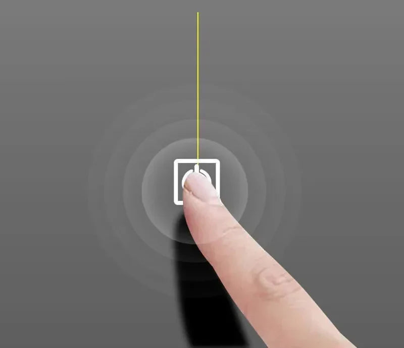 Vanity Mirror Irregular Shape Touchscreen & Bright LED