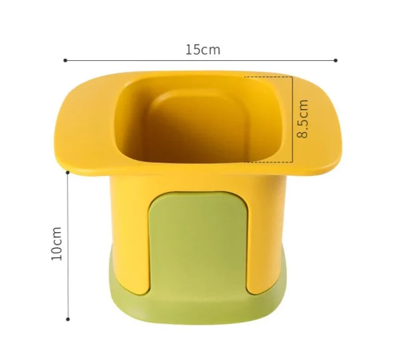Vegetable & French Fry Cutter Hand-Press Stainless Steel Blades