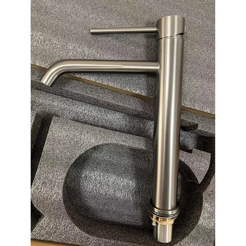 Vessel Faucet Tall Single-Handle Stainless Steel