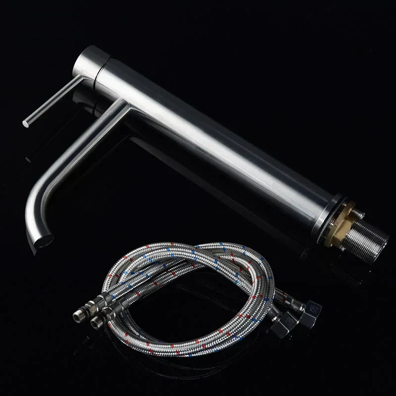 Vessel Faucet Tall Single-Handle Stainless Steel