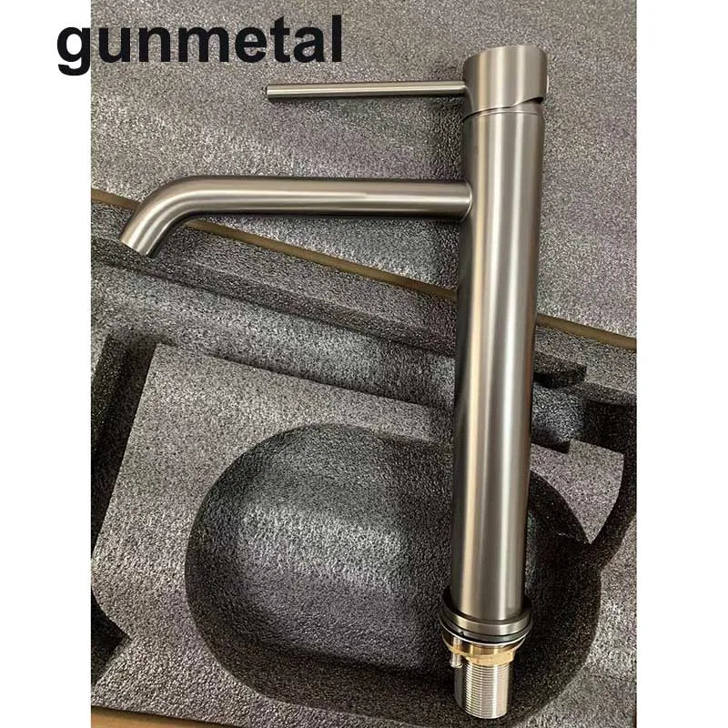 Vessel Faucet Tall Single-Handle Stainless Steel