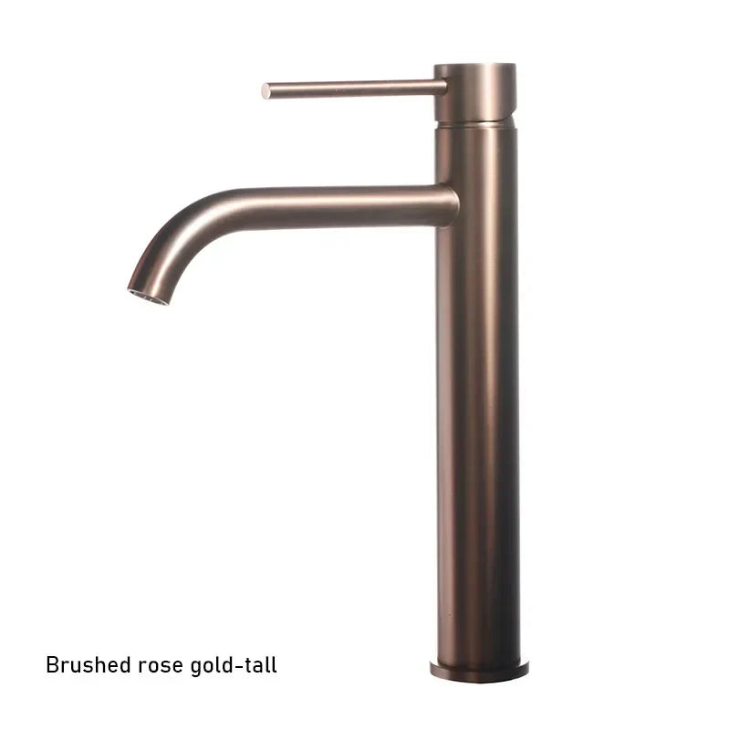Vessel Faucet Tall Single-Handle Stainless Steel