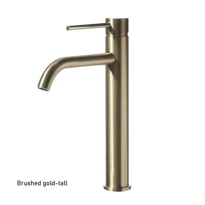 Vessel Faucet Tall Single-Handle Stainless Steel