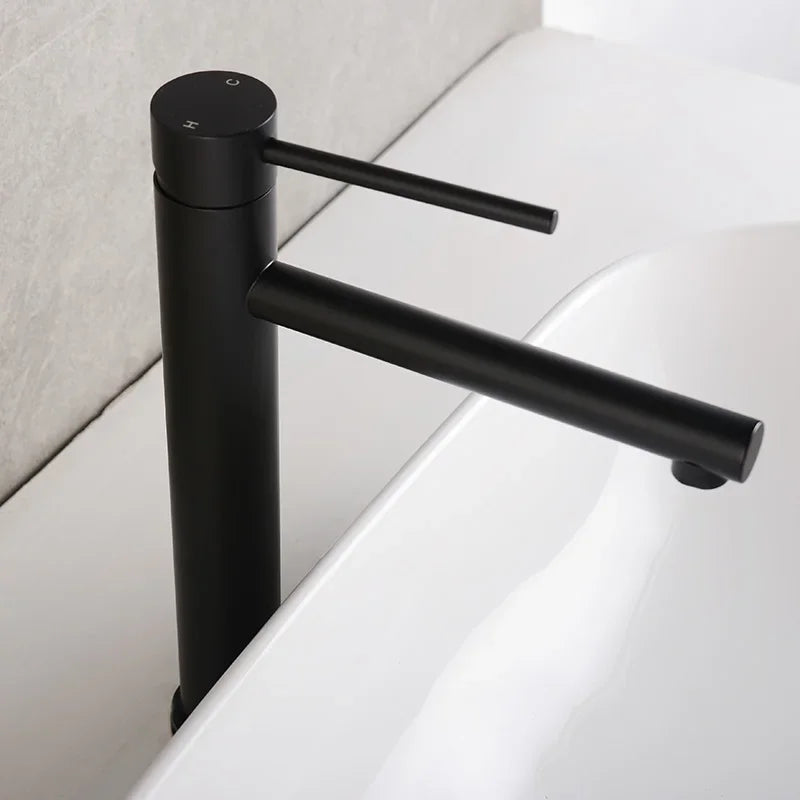 Vessel Faucet Tall Single-Handle Stainless Steel